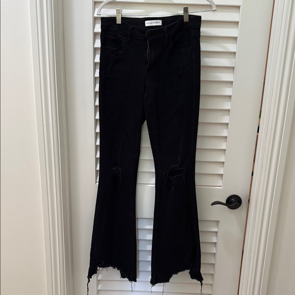 Flying Monkey Black Distressed Jeans